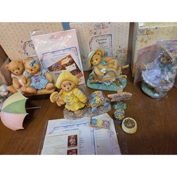 Cherished Teddies Rainbow Lane Series Lot of 7 - Picture 3 of 4